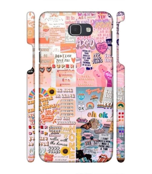 Vintage style multiple graphics Samsung Galaxy J7 Prime Mobile Cover