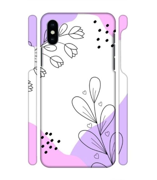 Beautiful combination of color and flower iPhone X Mobile Cover