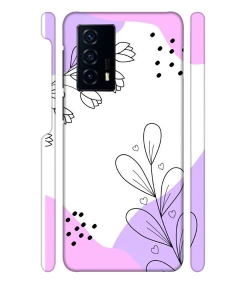 Beautiful combination of color and flower Vivo V23 E (5G) Mobile Cover