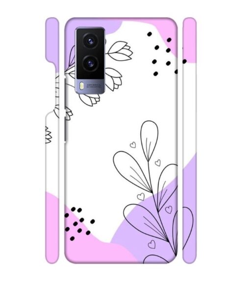 Beautiful combination of color and flower Vivo V21 E Mobile Cover