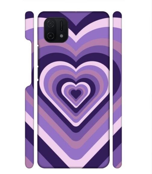 Heart vintage design with neural color Oppo A16 E Mobile Cover