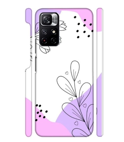 Beautiful combination of color and flower Redmi Note 11T (5G) Mobile Cover