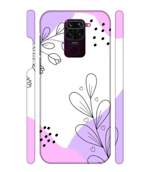 Beautiful combination of color and flower Redmi Note 9 Mobile Cover
