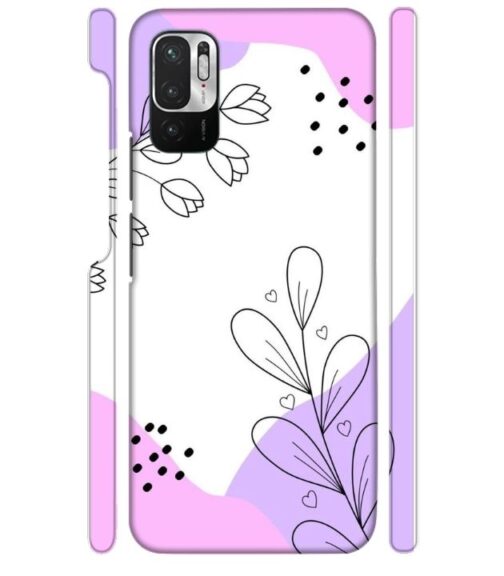 Beautiful combination of color and flower Redmi Note 10 T 5G Mobile Cover