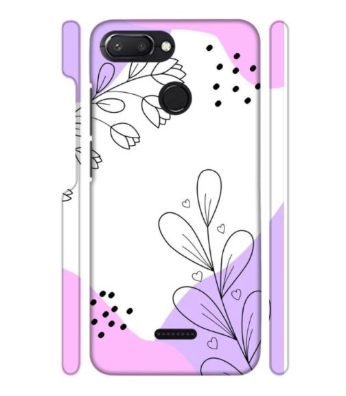 Beautiful combination of color and flower Redmi 6 Mobile Cover