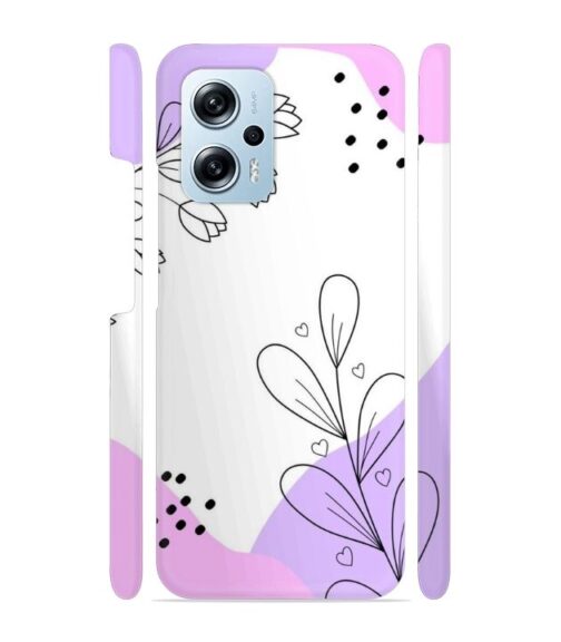Beautiful combination of color and flower Redmi K50i 5G Mobile Cover
