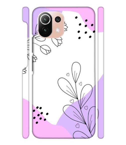 Beautiful combination of color and flower Mi 11 Lite Mobile Cover