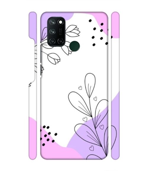 Beautiful combination of color and flower Realme 7i Mobile Cover