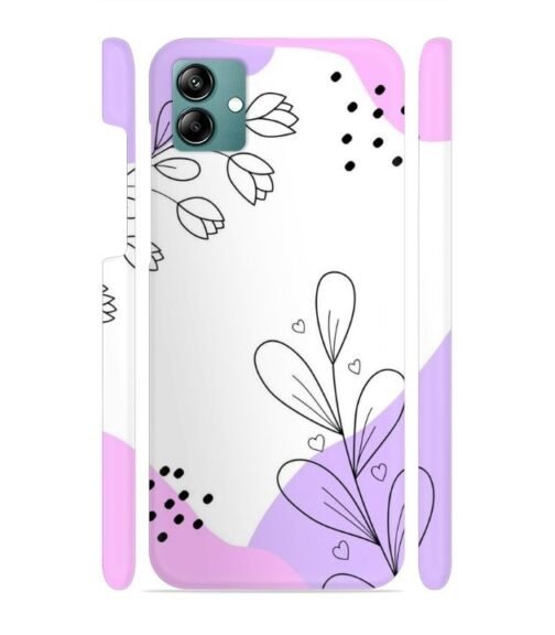 Beautiful combination of color and flower Samsung Galaxy F04 Mobile Cover