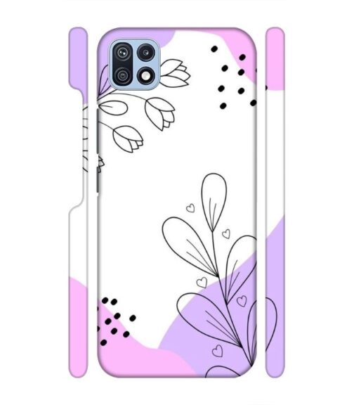 Beautiful combination of color and flower Samsung Galaxy F42 (5G) Mobile Cover