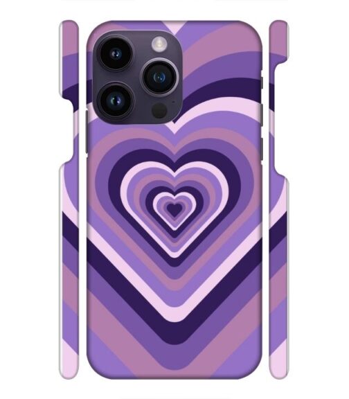 Heart vintage design with neural color iPhone 14 Pro Max Mobile Cover