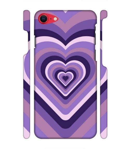 Heart vintage design with neural color iPhone SE 2020 Mobile Cover