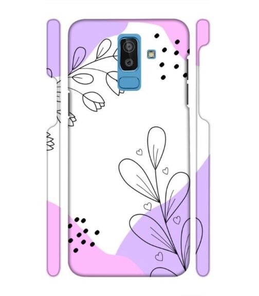 Beautiful combination of color and flower Samsung Galaxy J8 Mobile Cover