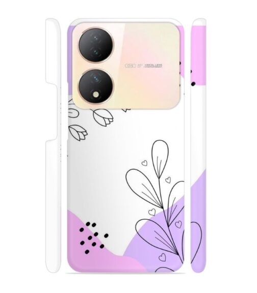 Beautiful combination of color and flower Vivo Y100 (5G) Mobile Cover