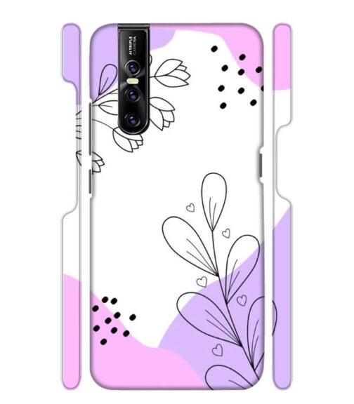 Beautiful combination of color and flower Vivo V15 Pro Mobile Cover