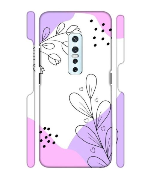 Beautiful combination of color and flower Vivo V17 Pro Mobile Cover