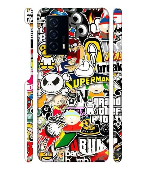 Cartoon style Vivo V23 E (5G) Mobile Cover