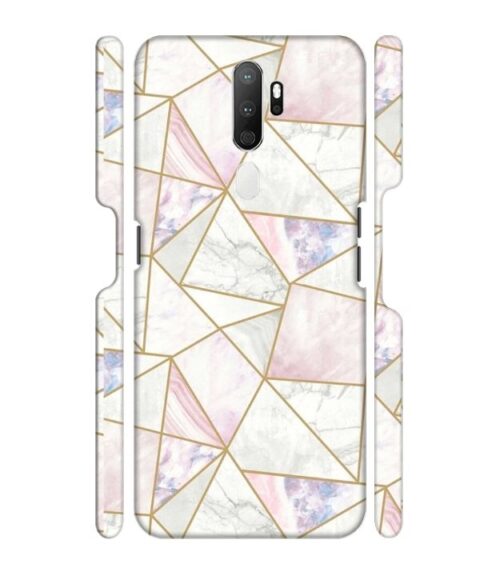 Marvel effect with gold line abstract design Oppo A9 (2020) Mobile Cover