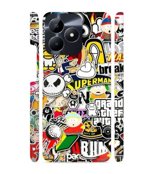 Cartoon style Realme C53 Mobile Cover