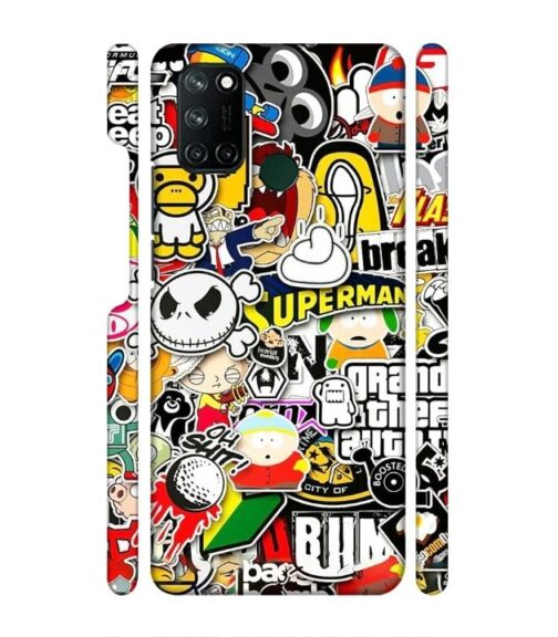Cartoon style Realme 7i Mobile Cover