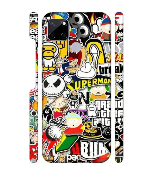 Cartoon style Realme C20 Mobile Cover