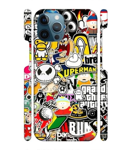 Cartoon style iPhone 12 Pro Mobile Cover