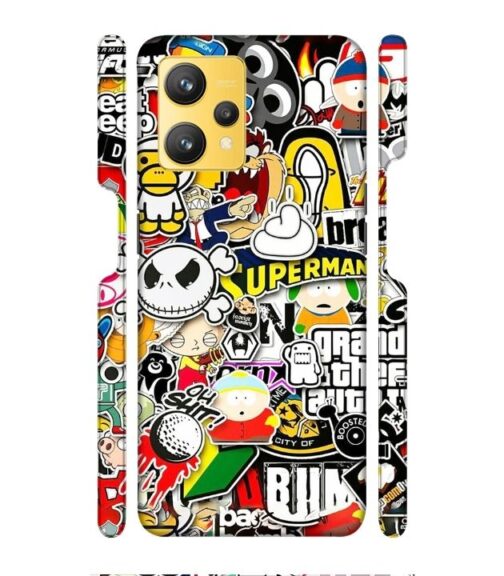 Cartoon style Realme 9 Mobile Cover