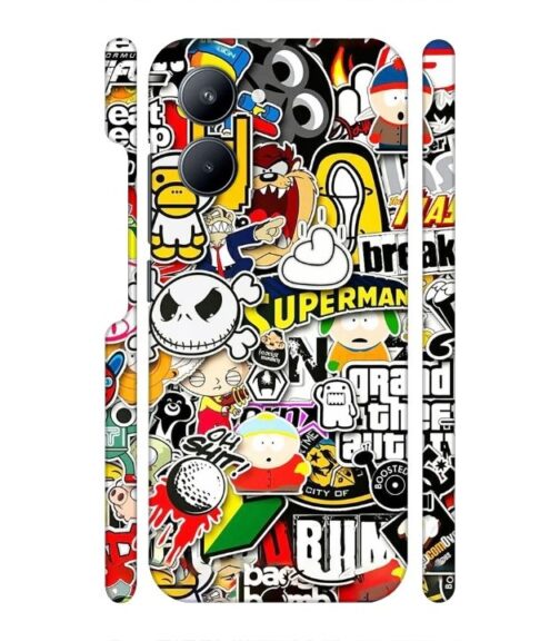 Cartoon style Realme C33 Mobile Cover