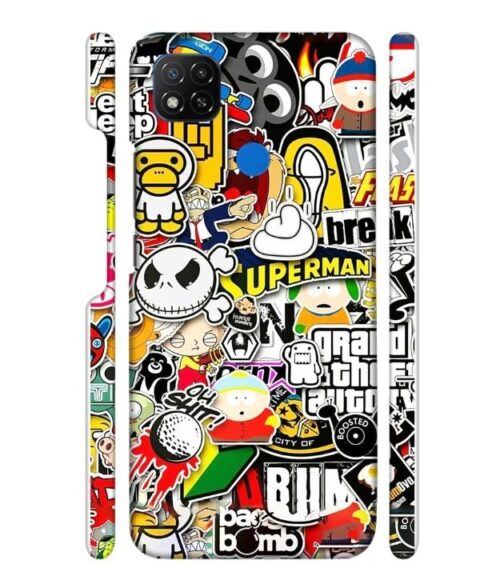 Cartoon style POCO C31 Mobile Cover
