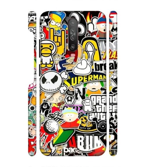 Cartoon style Poco X2 Mobile Cover