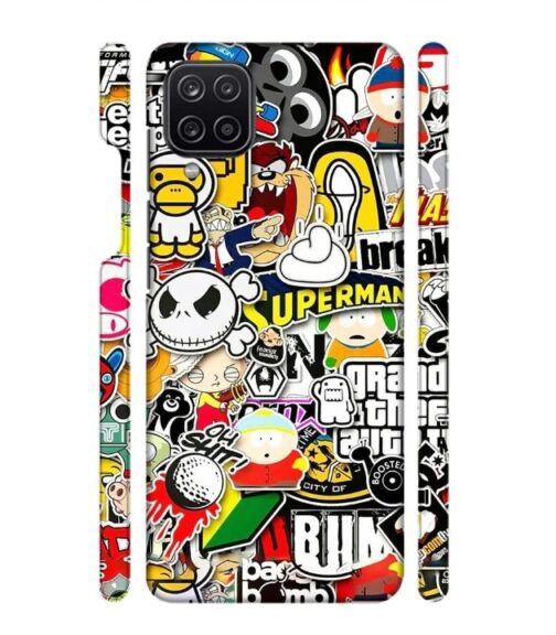 Cartoon style Samsung Galaxy A12 Mobile Cover