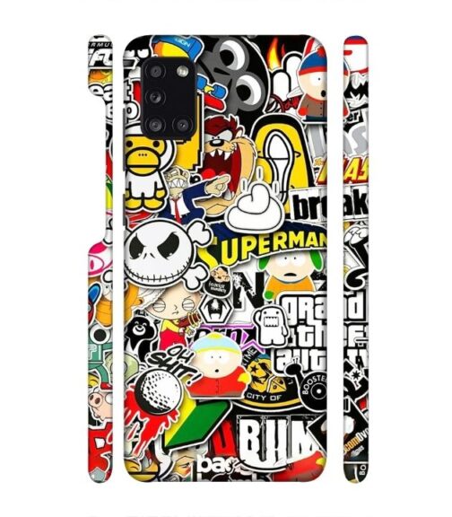 Cartoon style Samsung Galaxy A31 Mobile Cover