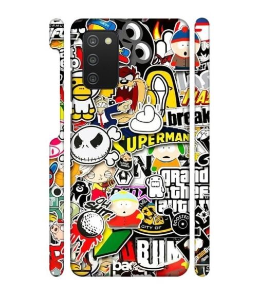 Cartoon style Samsung Galaxy A03 S Mobile Cover