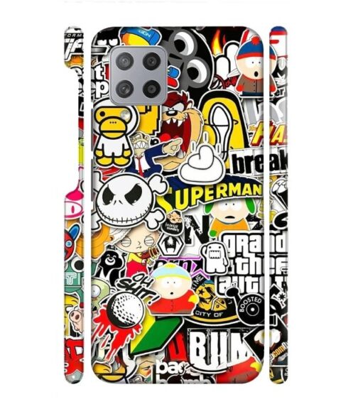 Cartoon style Samsung Galaxy F62 Mobile Cover