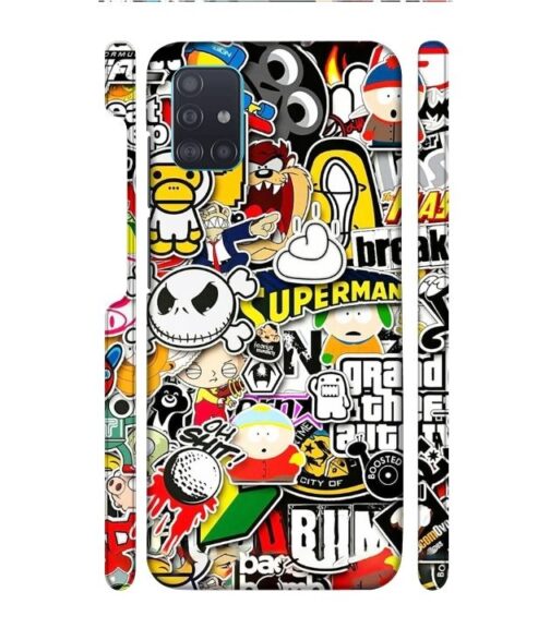 Cartoon style Samsung Galaxy A51 Mobile Cover