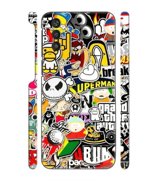 Cartoon style Samsung Galaxy M13 4G Mobile Cover