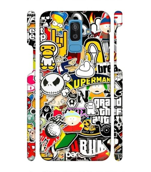 Cartoon style Samsung Galaxy J8 Mobile Cover