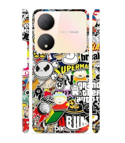 Cartoon style Vivo Y100 (5G) Mobile Cover