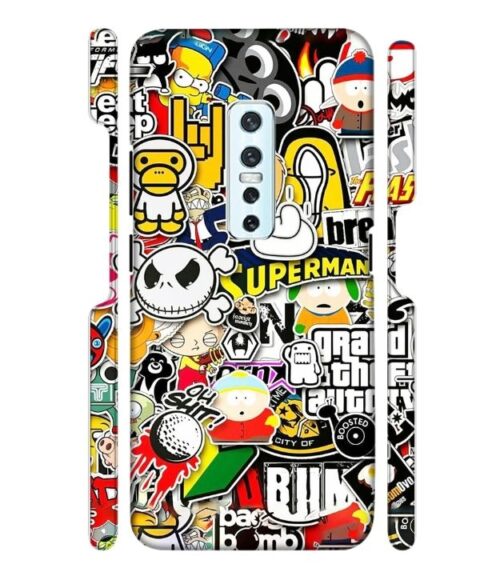 Cartoon style Vivo V17 Pro Mobile Cover