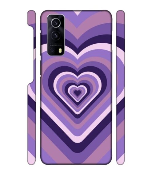 Heart vintage design with neural color iQOO Z3 Mobile Cover