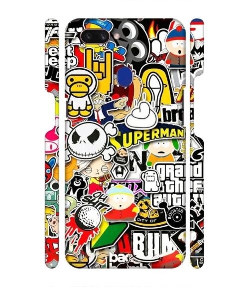 Cartoon style Oppo F9 Pro Mobile Cover