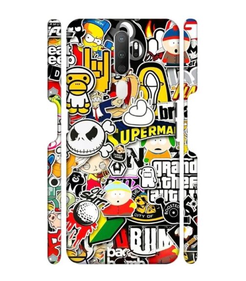 Cartoon style Oppo A9 (2020) Mobile Cover