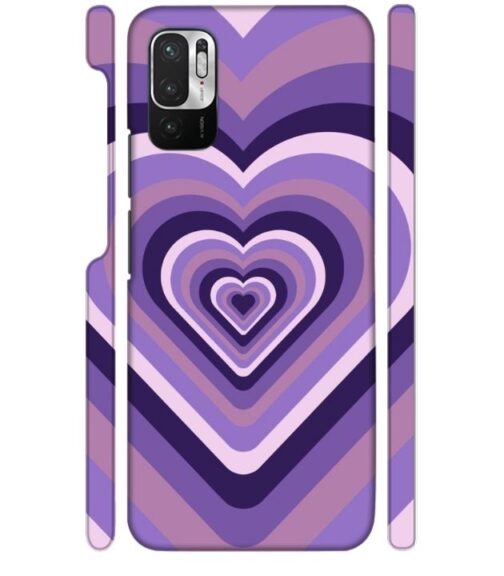 Heart vintage design with neural color Redmi Note 10 T 5G Mobile Cover