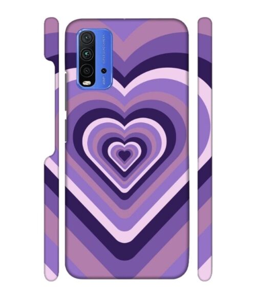 Heart vintage design with neural color Redmi 9 Power Mobile Cover