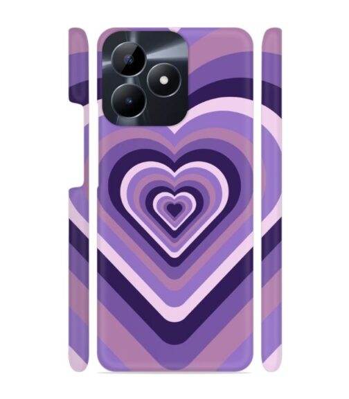 Heart vintage design with neural color Realme C53 Mobile Cover