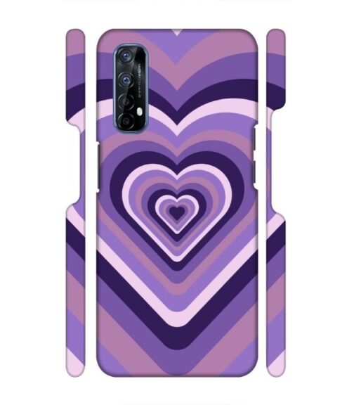 Heart vintage design with neural color Realme 7 Mobile Cover