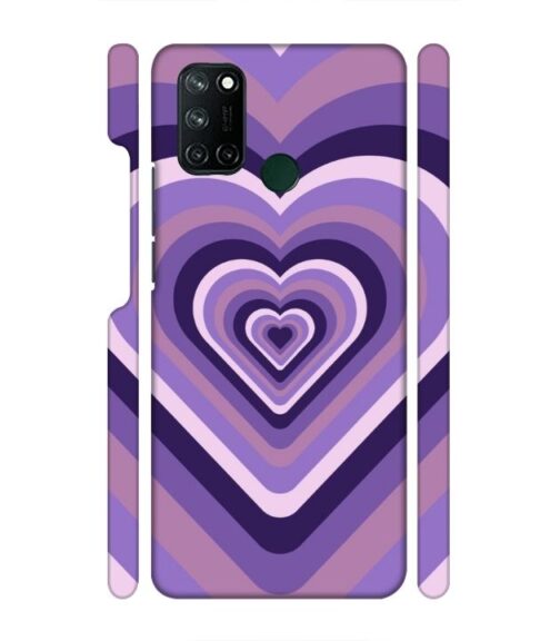 Heart vintage design with neural color Realme 7i Mobile Cover
