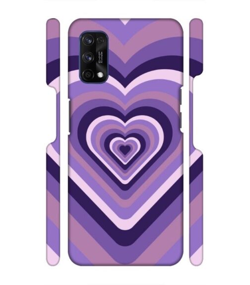 Heart vintage design with neural color Realme 7 Pro Mobile Cover