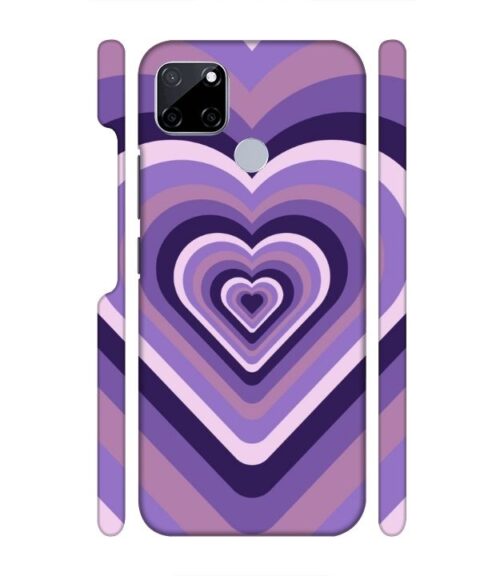 Heart vintage design with neural color Realme C20 Mobile Cover