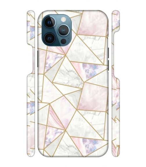 Marvel effect with gold line abstract design iPhone 12 Pro Mobile Cover